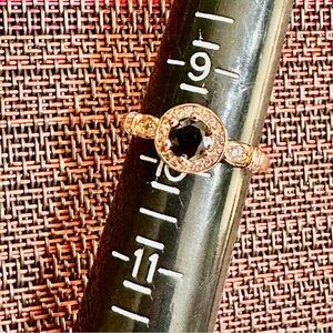 Fragrant Jewels Black and Gold Ring